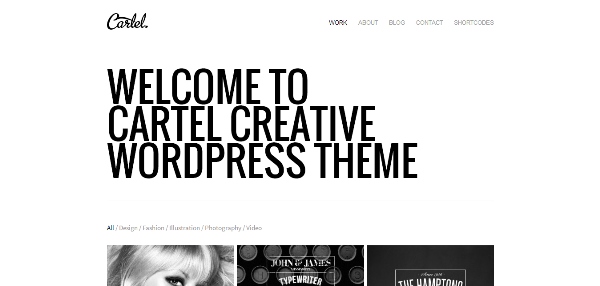 Cartel Responsive Portfolio WordPress Theme