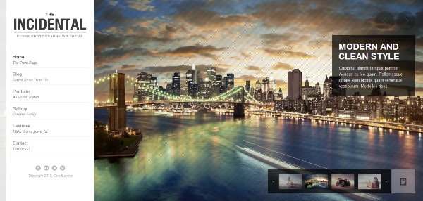 Incidental - High Class Photography WP Theme