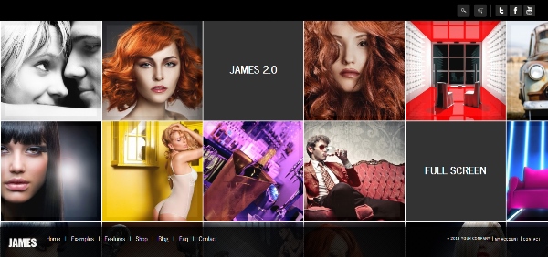 James 2.0 – Responsive Full Screen Portfolio Woocommerce Theme