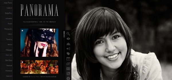 Panorama Fullscreen Photography WordPress Theme