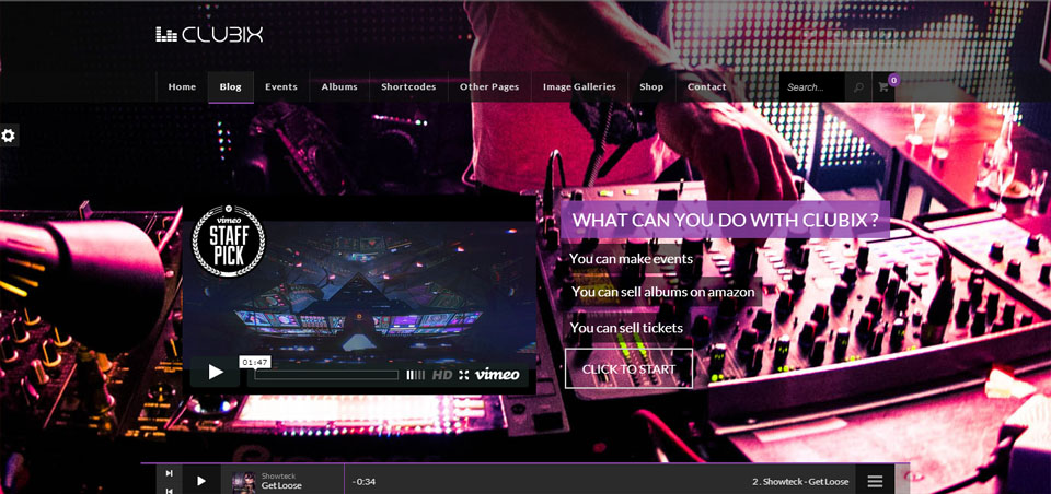Clubix - Nightlife, Music & Events WordPress Theme