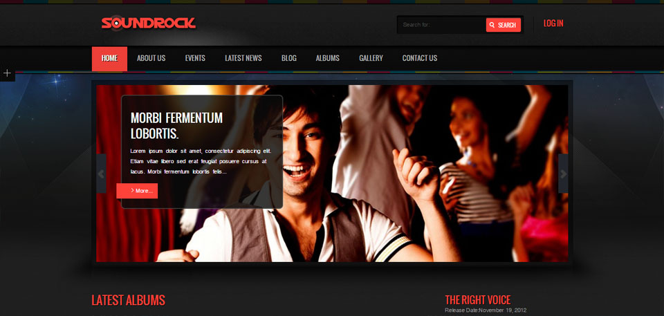 Sound Rock - Music Band WordPress Theme