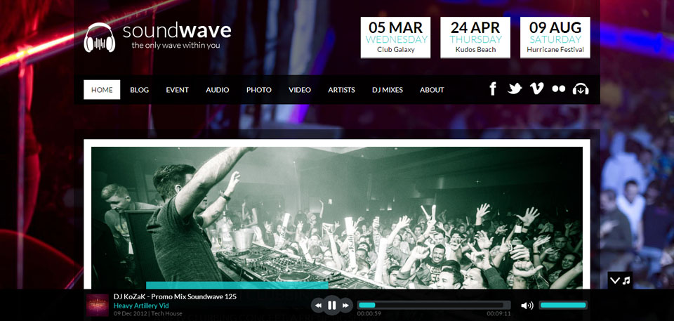 SoundWave - The Music Vibe WordPress Theme