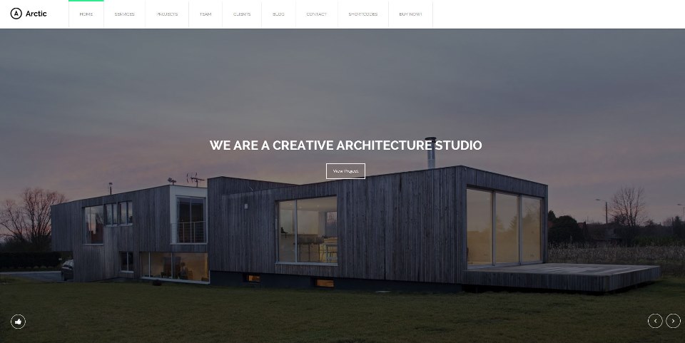 Arctic - Architecture & Creatives WordPress Theme