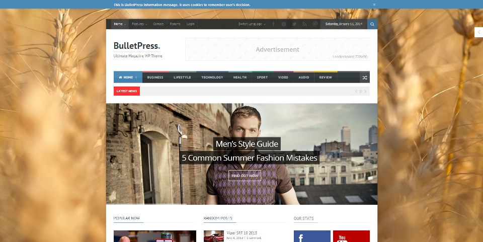 BulletPress – Ultimate Magazine WP Theme