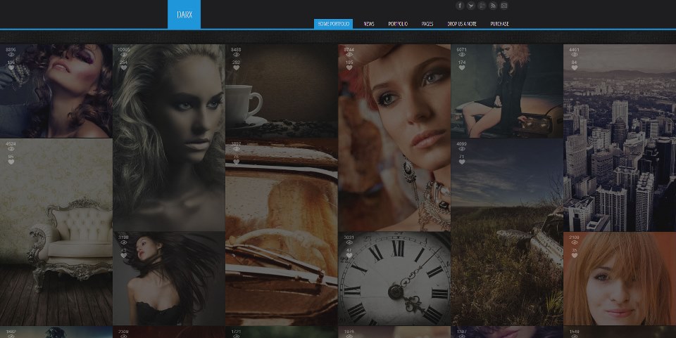 Darx - Responsive Dark Portfolio WordPress Theme