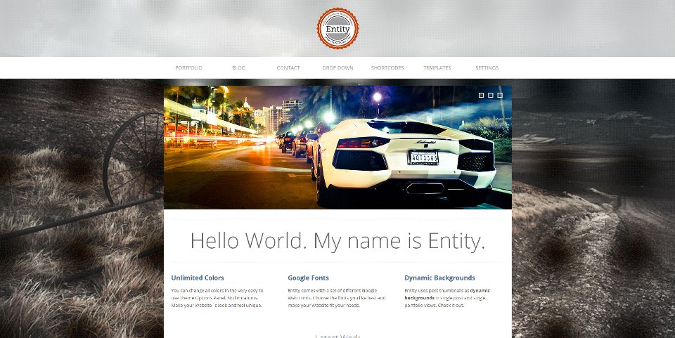 Entity – Responsive WordPress Theme