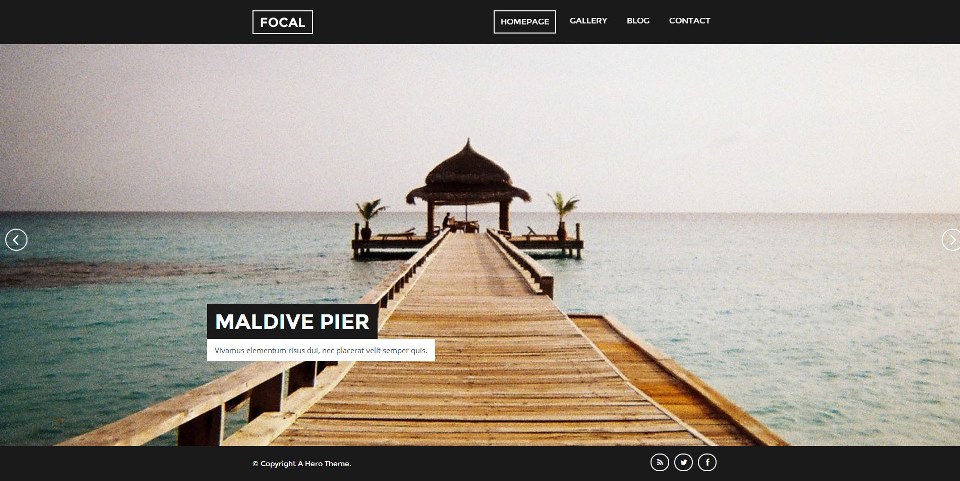 Focal - A Responsive Photography Theme