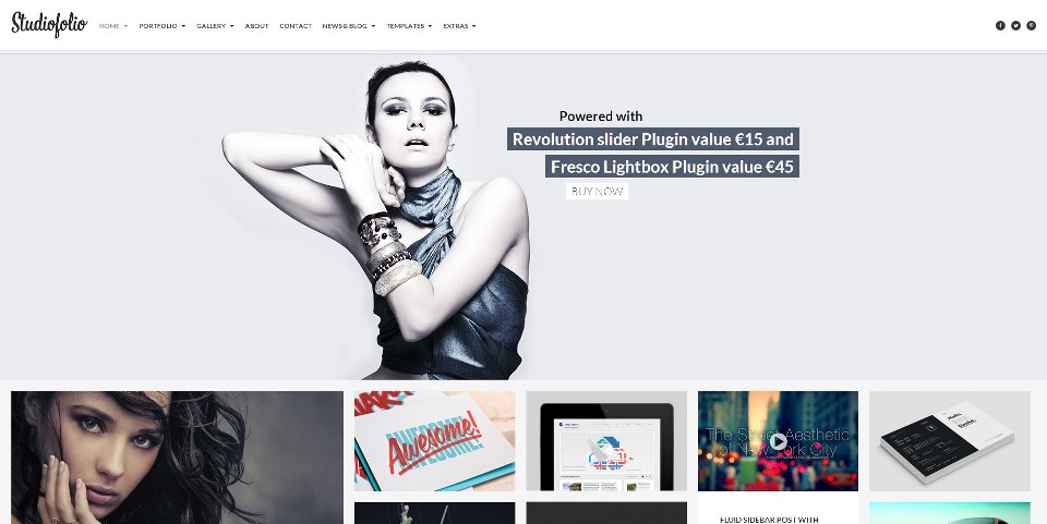 Studiofolio: A Versatile Portfolio and Blog Theme