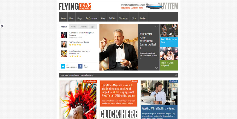 FlyingNews - Responsive WordPress Magazine