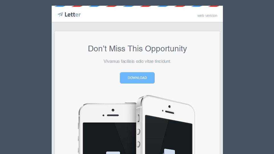 Letter - Responsive Email Template