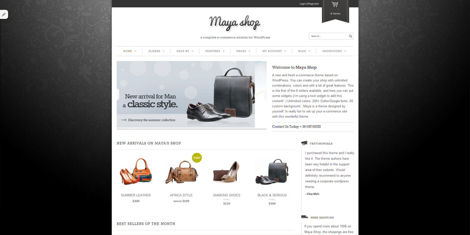 MayaShop - A Flexible Responsive e-Commerce Theme