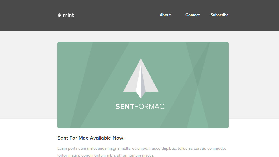 Mint - Responsive E-mail With Template Builder