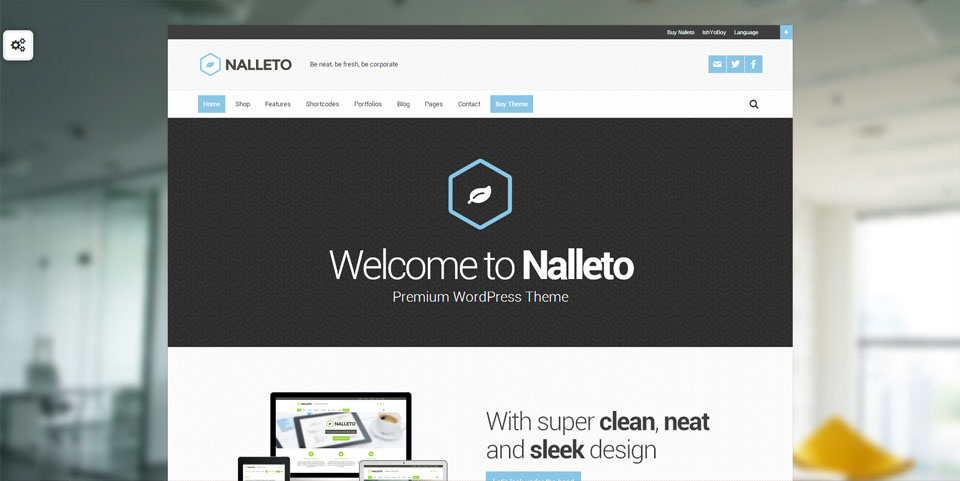 Nalleto WP – Responsive corporate theme with e-commerce