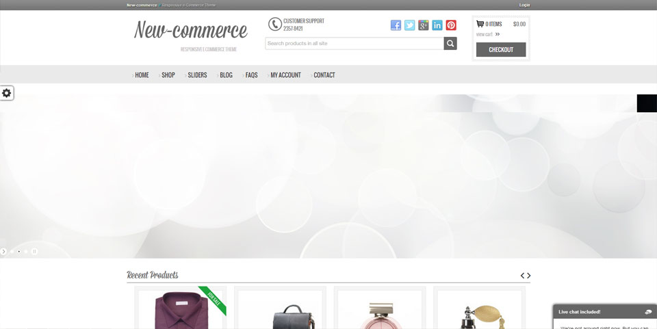 New-commerce – Responsive e-Commerce Theme
