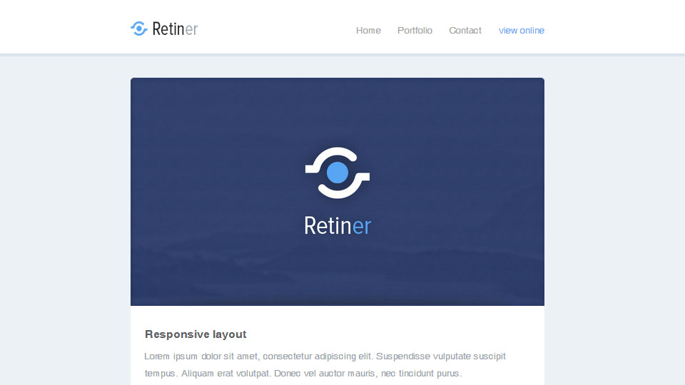 Retiner - Retina Ready Email Template