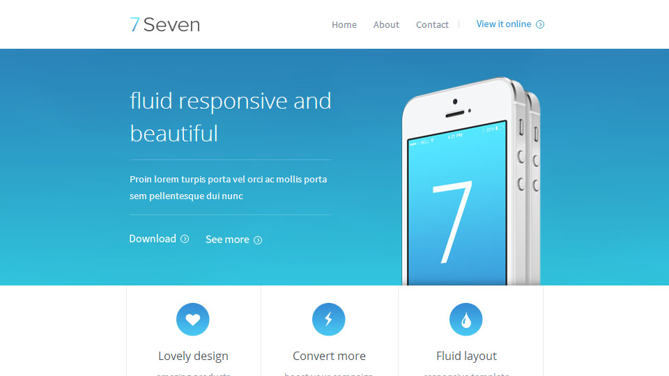SevenMail - Responsive Email Template