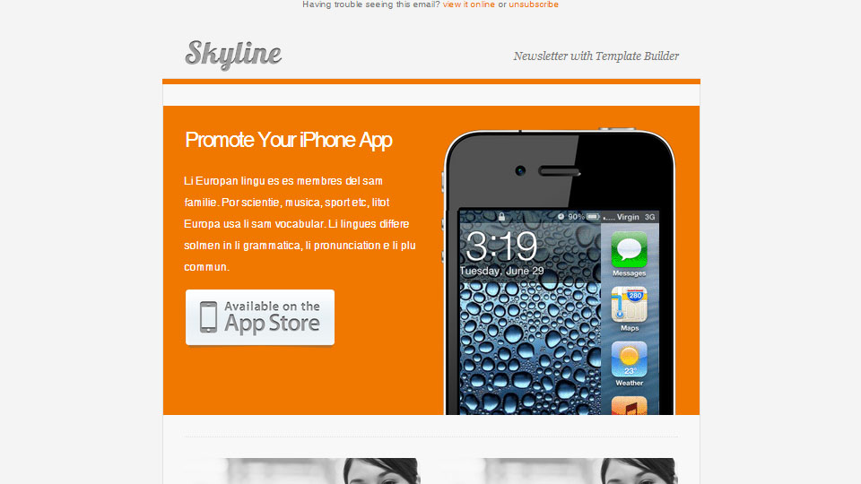 Skyline - Responsive Newsletter with Template Builder