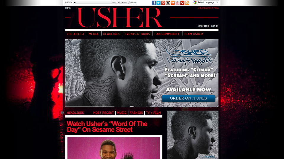 usher-wordpress-homepage