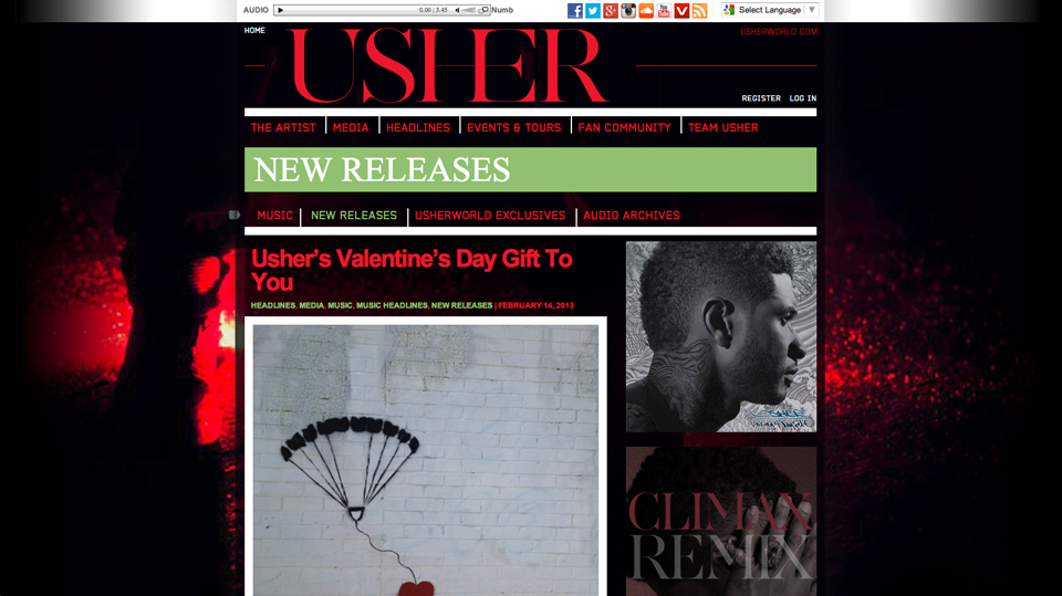 usher-wordpress-music