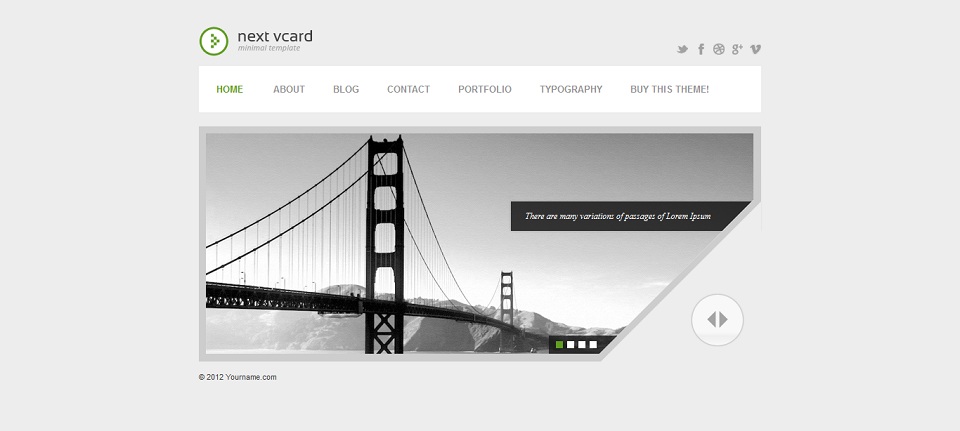 next_vcard_WordPress_Theme