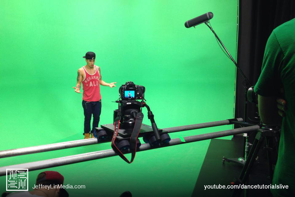 CJ Salvador Behind the Scenes Dance Tutorials LIVE Green Screen