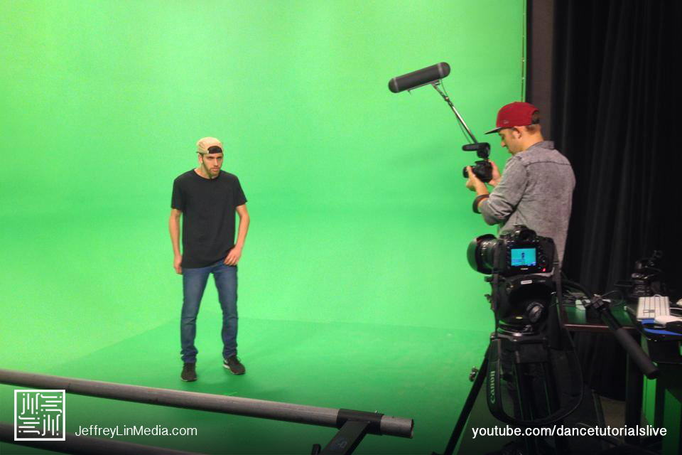 Jake Kodish Behind the Scenes Dance Tutorials LIVE Green Screen