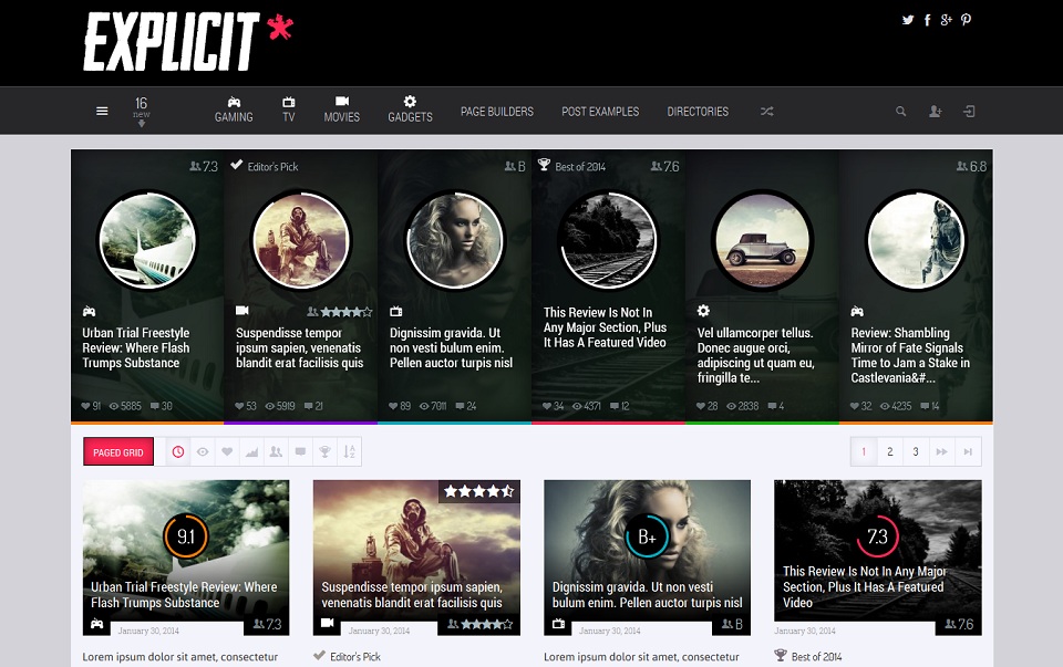 Explicit - Magazine Theme by Industrial Themes