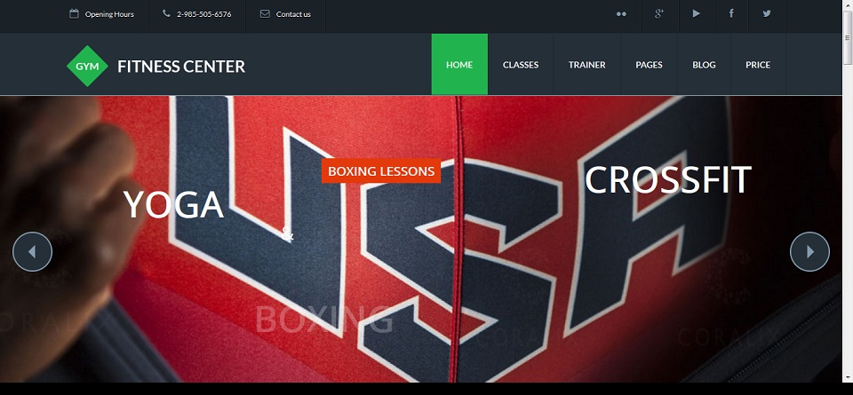 GYM - Sport Fitness Bootstrap Responsive Theme Preview - ThemeForest