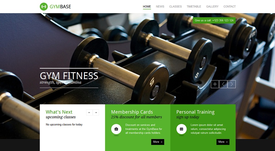 GymBase - Responsive WordPress Gym Fitness Theme