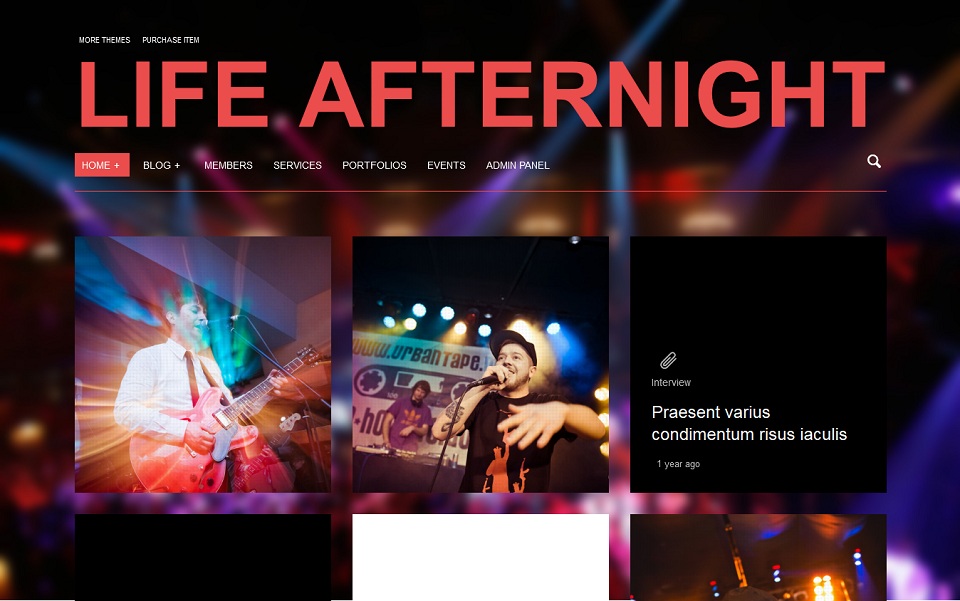 Life Afternight » Stylish and minimalist theme