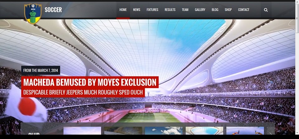 Soccer Club - Sports and Events News theme Preview - ThemeForest